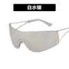 Nuevas gafas de sol europeas y americanas sin montura de diamantes transfronterizas gafas de sol Y2K exageradas gafas deportivas de tecnología futura gafas de sol