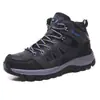 Zapatos de hombre transfronterizos otoño/invierno nuevos zapatos casuales de caña alta resistentes al desgaste para exteriores zapatillas de senderismo montañismo zapatos de marea 9903-1