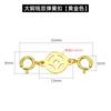 Cierre de Doble Resorte de Plata S925 Chapado en Plata Oro de 18K Broche de Collar Conector de Pulsera Accesorios de Broches de Joyería Hecho a Mano DIY