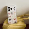 Soporte Magnético de Gato y Cachorro Lindo Funda para Teléfono Móvil 17Promax Adecuado para 16Pro Magnético Doble Capa 14Pro/15