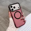 Adecuado para funda de teléfono magnética mate Apple 17 con patrón de CD, iPhone 16 Pro Max a prueba de golpes, con bloqueo de color, cubierta protectora con tacto de piel