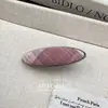 Pinza para el cabello geométrica a cuadros estilo coreano con pedrería, estilo dulce preppy, aleación, pinza para flequillo, pinza para el cabello, accesorios para el cabello, tocado, venta al por mayor