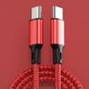 El Cable de Datos Tipo-C de Doble Extremo de 100W es Adecuado para Cable de Carga de iPhone 17, Cable de Carga Rápida Huawei, Cable Trenzado de 60W