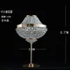 Adereços de Casamento Suporte de Flor de Gelo de Cristal Decoração da Mesa Principal Suporte de Flores para Mesa do Salão de Casamento Vaso Europeu Ornamentos de Ferro