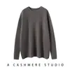 25 Pares de Suéteres Femininos de Cashmere Grossos com Gola Redonda Baixa, Blusas de Tricô Básicas Curtas Soltas, Tops Quentes para Venda por Atacado