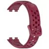 Aplicable a la pulsera Huawei 9 NFC correa oficial de silicona reloj universal Huawei Band 10/9/8 con agujero redondo
