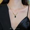 Collar Europeo y Americano Viento Frío Diamante Lazo Estrella Borla Collar Temperamento Alto Sentido Cadena Clavícula Collar Moda Personalidad