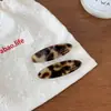 Parche Ovalado de Ácido Acético Exquisita Horquilla Etiqueta Dorada Francesa Pinza Sencilla de Pato Flequillo de Princesa Pinza Lateral Accesorios para el Cabello para Mujeres