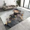 Alfombra de Mármol Sencilla para Sala de Estar, Mesa de Café y Dormitorio, Fácil de Mantener, Alfombrilla de Piso de Cobertura Total, Se Puede Empaquetar Individualmente