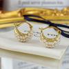 Design Elegante Estilo Francês Brincos Cesto de Miçangas de Milho Pérola Doce Sofisticado Versátil Brincos Femininos Joias para Mulheres