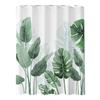 [Personalizado] Cortina de Baño Impresa Digitalmente Transfronteriza de Amazon Cortina de Ducha de Poliéster Hoja de Plátano Simple Anti-Transfronteriza Venta Caliente