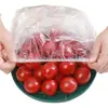 Cubiertas desechables de film transparente, cubiertas para conservación de alimentos del hogar, bolsas para conservación de alimentos, cubiertas para recipientes de refrigerador, cubiertas de alimentos de PE con boca elástica, cubiertas para recipientes de sobras de comida