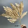 Flores de Simulación para Boda Serie Dorada Hojas de Ginkgo Eucalipto Arreglo Floral para Salón de Bodas Decoración de Pasillo Festival de Primavera Cubo de la Fortuna Flores Artificiales