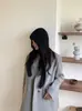 Nuevo Gorro de Punto Grueso Hecho a Mano para Otoño e Invierno para Mujer, Gorro con Capucha Simple de Color Sólido, Cálido y Resistente al Frío, Gorro de Punto Estilo Ins