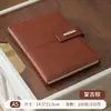 Cuaderno de notas con cierre de hebilla A5, juego de regalo al por mayor para reuniones de negocios, piel sintética, en stock, personalizable