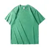 Camiseta de Algodão Puro 230g Estilo Oversize Floco de Neve Frito Moda de Rua Masculina Marca de Roupa Impressão Personalizada Impressão DTG Personalizada