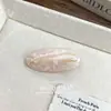 Grampo de Cabelo Retrô Coreano de Acetato com Pérolas Presilha Bico de Pato Moda Franja Lateral Acessório de Cabelo Adorno de Cabeça