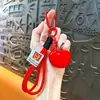 Llavero Creativo de Manzana Simulada, Colgante Exquisito y Lindo para Bolsos, Llavero de Coche, Pequeño Regalo para Parejas, Mayoreo