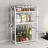 Estante de Almacenamiento de Especias para Cocina Mostrador Multicapa Estrecho Pequeño Botella Tarro de Condimentos Estante de Almacenamiento Universal sin Perforaciones