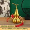 Pingente de bolsa com cordão vermelho de borda dourada em latão, moeda dos Cinco Imperadores, cabeça de dragão, baguá, cabaça, atacado do fabricante, decoração de entrada de escritório