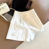 Artículo Caliente de Trece Líneas de Guangzhou ~ Traje de Lino de Alta Gama Estilo Línea A Adelgazante Pantalones Cortos de Pierna Ancha para Mujer Versátil Adelgazante