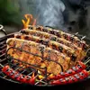 Churrasqueira transfronteiriça, grelha antiaderente, grelha para bife, suporte para grelhar costelas, ferramentas de churrasco para exterior, equipamento para grelhar costelas de cordeiro