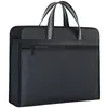 Maletín de gran capacidad para negocios, bolso tote de tela Oxford para hombre, impermeable y resistente al desgaste, para guardar documentos y materiales