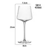 Taça de vinho Borgonha em cristal, estilo europeu criativo, sem chumbo, ideal para uso doméstico.