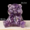 Adornos de Oso de Grava de Cristal Natural Transfronterizos Pegamento Oso Saludando Manualidades de Cristal Decoración del Hogar Regalos Al Por Mayor