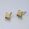 Pendientes Cuadrados Geométricos de Plata de Ley S925 Transfronterizos con Circonita para Mujer, Modernos, Lujo Ligero, Elegantes, Pendientes de Diamantes Completos de Gama Alta