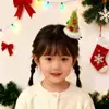 Grampo de Cabelo Chapéu de Natal Tridimensional, Presilha Doce e Versátil para Franja, Presilha Bico de Pato, Grampo Topo de Cabelo, Acessórios de Decoração de Cabelo de Natal