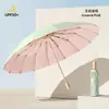 Paraguas Manual Plegable Grande de Alta Calidad para Mujer, Doble Uso para Sol y Lluvia, Sombrilla Hecha a Medida para Estudiantes