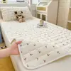 Lençol de cama de algodão puro para dormitório estudantil, 100% algodão, novo modelo 2026, protetor de colchão 90x190cm