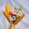 Mini ramo de gypsophila exquisito, hecho a mano, flores secas para coche, rosa eterna, regalo de bricolaje, decoración de regalo de mano