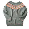 Suéter nuevo estilo europeo y americano de Amazon para mujer, artículo más vendido en Wish, cuello redondo, bloques de color, holgado, moda, jersey de punto