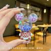 Botella de arena movediza creativa DIY Campana de viento aceite luminoso flotante llavero bolsa Colgante de coche pequeño regalo fabricante