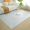 Alfombra Italiana Minimalista de Lujo Ligero, Alfombra de Sala de Estar de Color Sólido, Alfombra para Sofá y Mesa de Café Estilo Wabi-Sabi, Alfombra de Mesita de Noche para Dormitorio