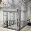 Planta industrial trilho-guia de aço inoxidável corrente elevatória piso carga transportador vertical trilho guindaste escada de carga