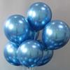 Globos metálicos de 10 pulgadas al por mayor para fiestas de cumpleaños, decoración navideña, diseño de escena, globos redondos cromados