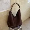 2026 Nuevo Bolso de Mano Tejido Retro de Moda Francesa de Nicho con un Aspecto de Alta Gama y Gran Capacidad, Bolso de Hombro y Cruzado