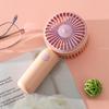 Nuevo ventilador pequeño recargable por USB de mano con dibujos animados, miniventilador portátil para exteriores, regalo para estudiantes