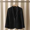 Chaqueta de Traje Nanyou para Mujer de Acetato Traje de Un Botón Abertura Lateral Chaqueta de Traje para el Trabajo Traje
