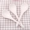 Yiwu Dois Yuan Loja Fornecimento Commodity Loja de Departamento Hotel Restaurante Pure White Ceramic Sopa Colher Estilo Ocidental Colher Stirring Spoon