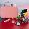 Caja de Costura Traje de Costura Bolsa de Costura para el Hogar Herramientas Portátiles Almacenamiento Portátil Caja del Tesoro Multiusos para Coser a Mano