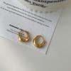 Estilo japonês e coreano Moda simples Ear Buckle Mulheres 2024 Novo estilo quente Super Flash Design Brincos de brinco de alta qualidade para todos os jogos