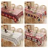 Mantel estilo americano, impermeable, a prueba de aceite, resistente al calor, lavable, mantel estilo bohemio, tela estilo étnico, mantel para mesa de centro de alta gama