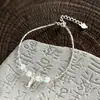 Pulsera de Plata de Ley 925 con Pez Pequeño, Perla Natural y Fragmento de Plata para Mujer, Diseño Sencillo Hecho a Mano, Joyería de Mano Dulce y Elegante B6088