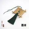 Franjas para Chapéu Vazado DIY Artesanal Franjas para Roupas Tecidas Franjas de Nó Chinês Café Vermelho Vermelho Jujuba