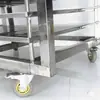 Carrinho Giratório de Prateleira Multicamadas de Aço Inoxidável para Maturação Forno de Secagem de Alta Resistência Rack de Secagem Giratório para Impressão de PCBAs