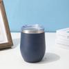 Taza de Cáscara de Huevo de Acero Inoxidable 304 de 12 oz Transfronteriza, Taza Termo de Doble Capa al Vacío Engrosada, Taza para Coche en Forma de U Conveniente para Exteriores